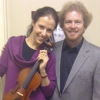 With Maestro David Wiley after the performance of D. Shostakovich Concerto Nr. 1 in Roanoke/USA